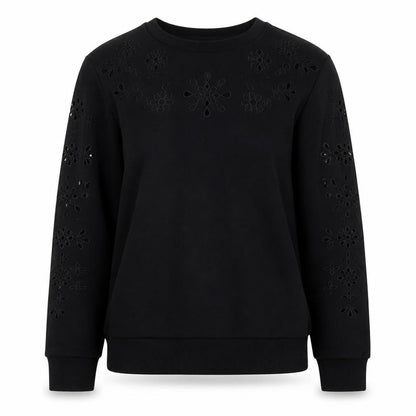 Womens UK Size S Warehouse Black Pullover Sweatshirt