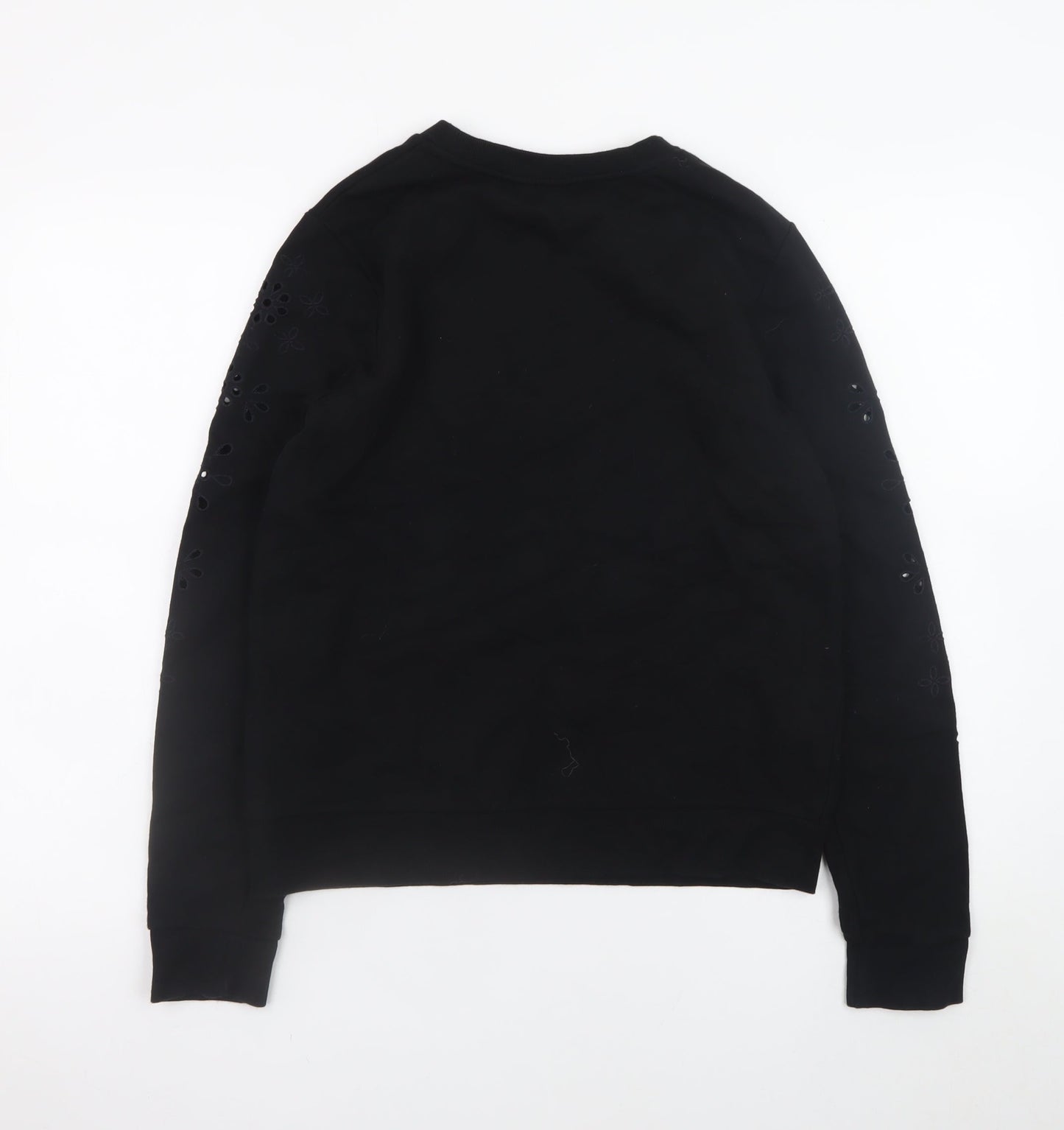 Womens UK Size S Warehouse Black Pullover Sweatshirt