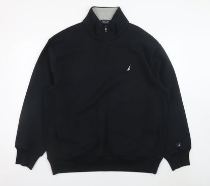 Mens UK Size XL Nautica Black Pullover Sweatshirt