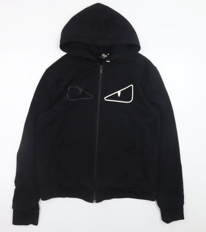Mens UK Size XL Fendi Black Full Zip Hoodie