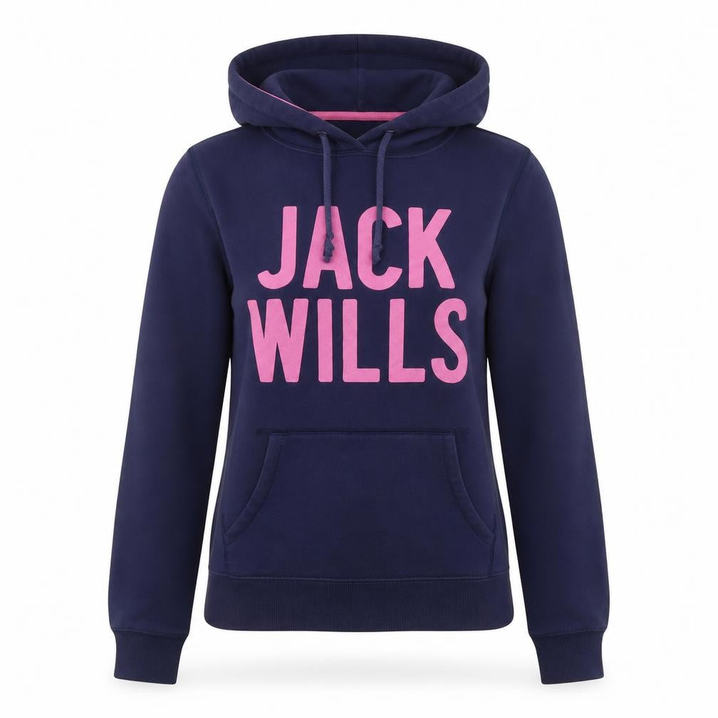Womens UK Size 8 Jack Wills Blue Pullover Hoodie