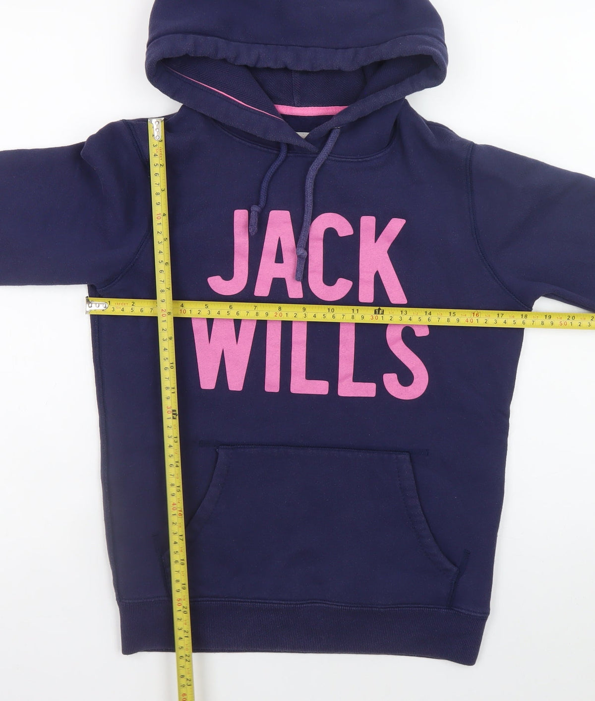 Womens UK Size 8 Jack Wills Blue Pullover Hoodie