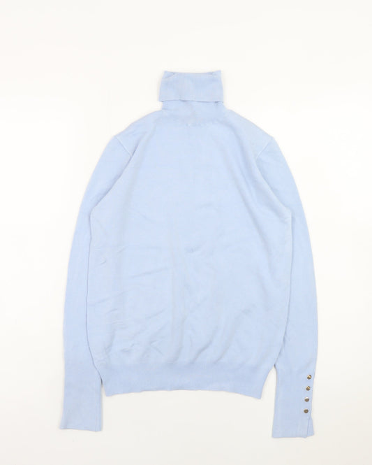 Womens UK Size 12 Zara Blue Pullover Jumper