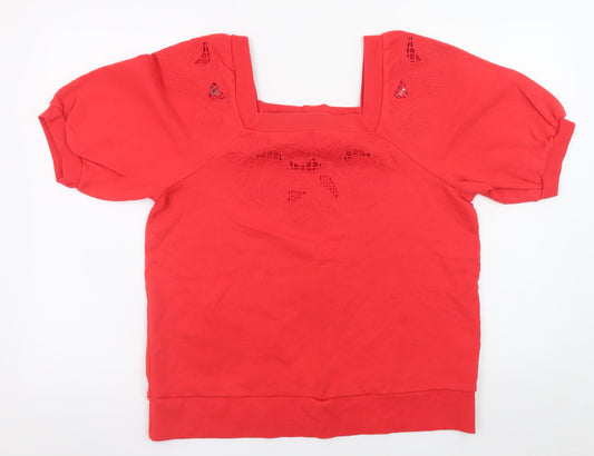 Womens UK Size 16 NEXT Red Pullover Sweatshirt