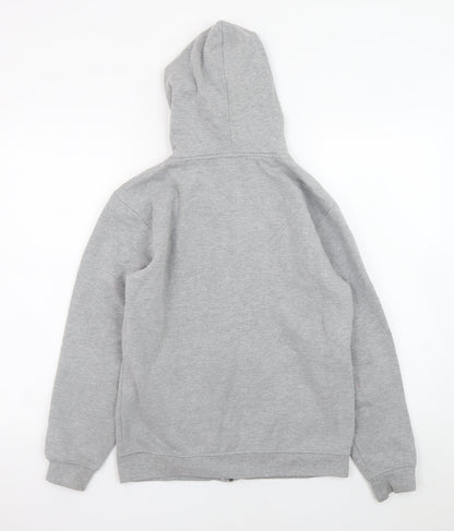 Teens UK Size 12 Slim Saltrock Grey Full Zip Hoodie