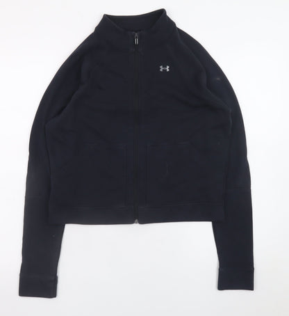 Mens UK Size S Under armour Black Full Zip Sweatshirt