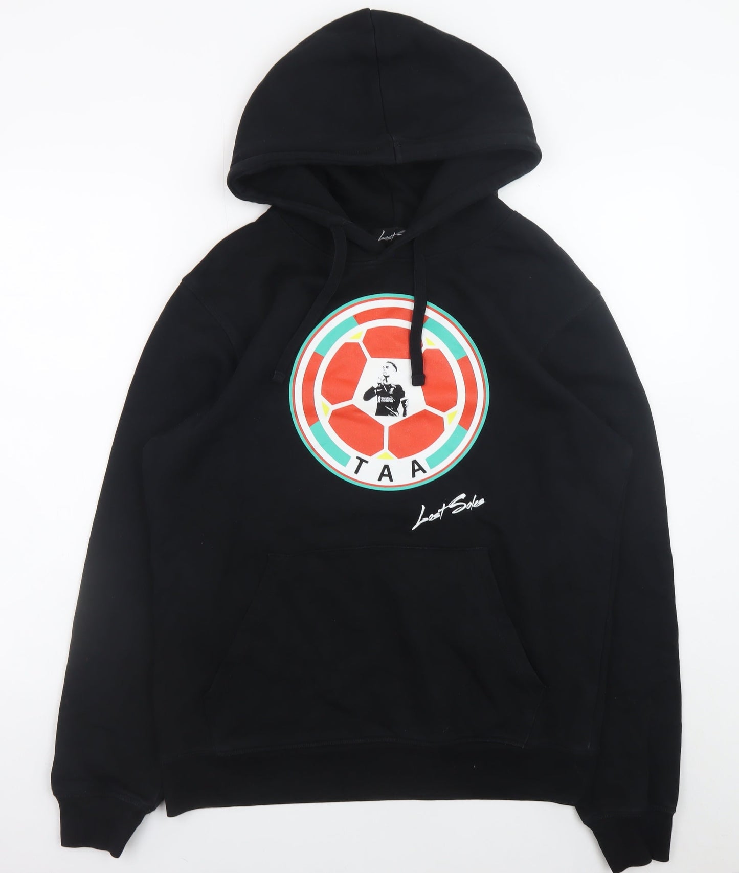 Mens UK Size L Lost Soles Black Pullover Hoodie