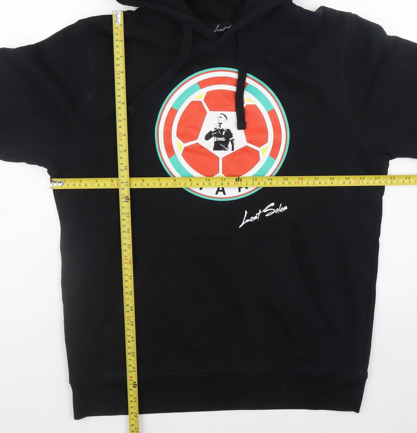 Mens UK Size L Lost Soles Black Pullover Hoodie