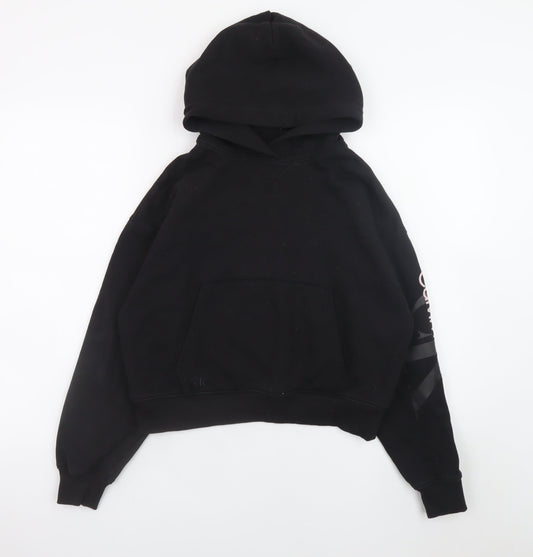 Womens UK Size XS Calvin Klein Jeans Black Pullover Hoodie