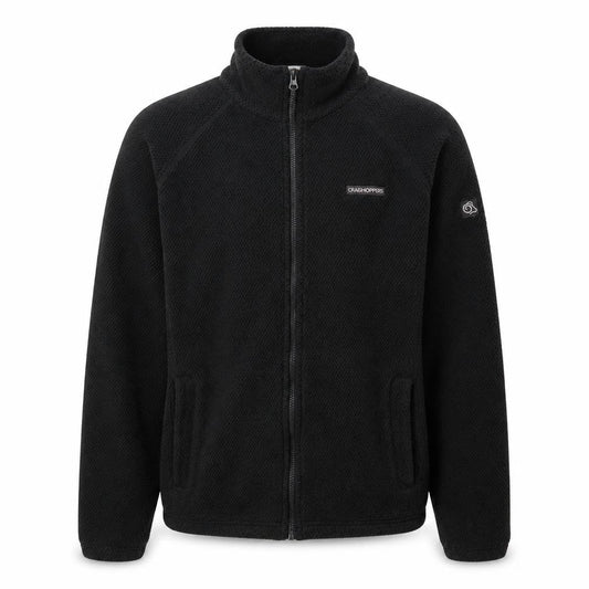Craghoppers Men's Black Fleece Full Zip Outdoor Jacket Size S