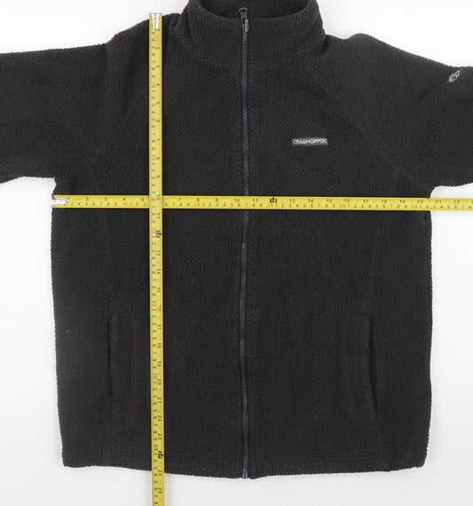 Craghoppers Men's Black Fleece Full Zip Outdoor Jacket Size S