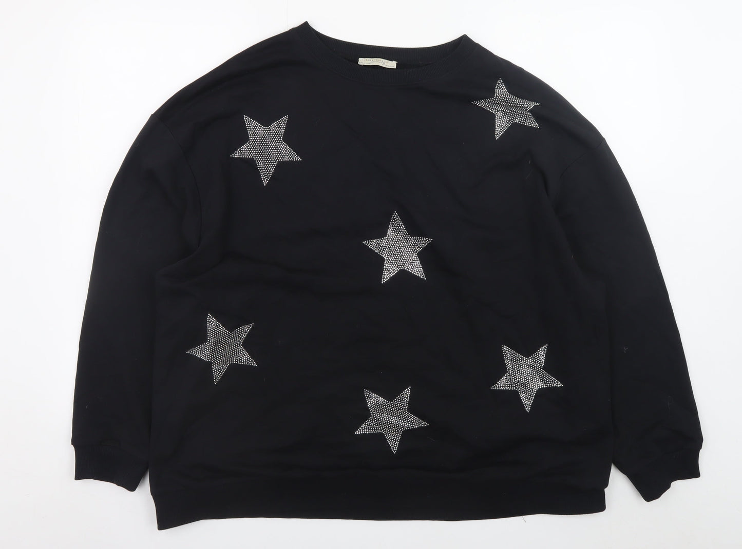Womens UK Size 8 Zara Black Pullover Sweatshirt