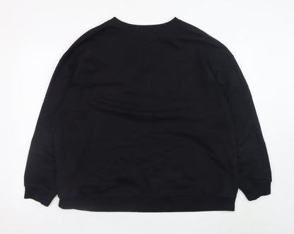 Womens UK Size 8 Zara Black Pullover Sweatshirt