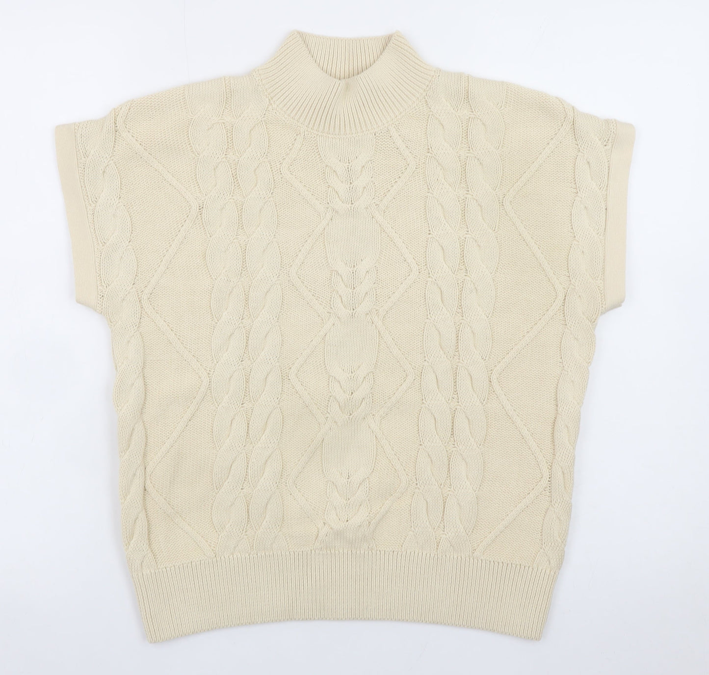 Womens UK Size M NEXT Beige Pullover Jumper