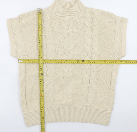 Womens UK Size M NEXT Beige Pullover Jumper