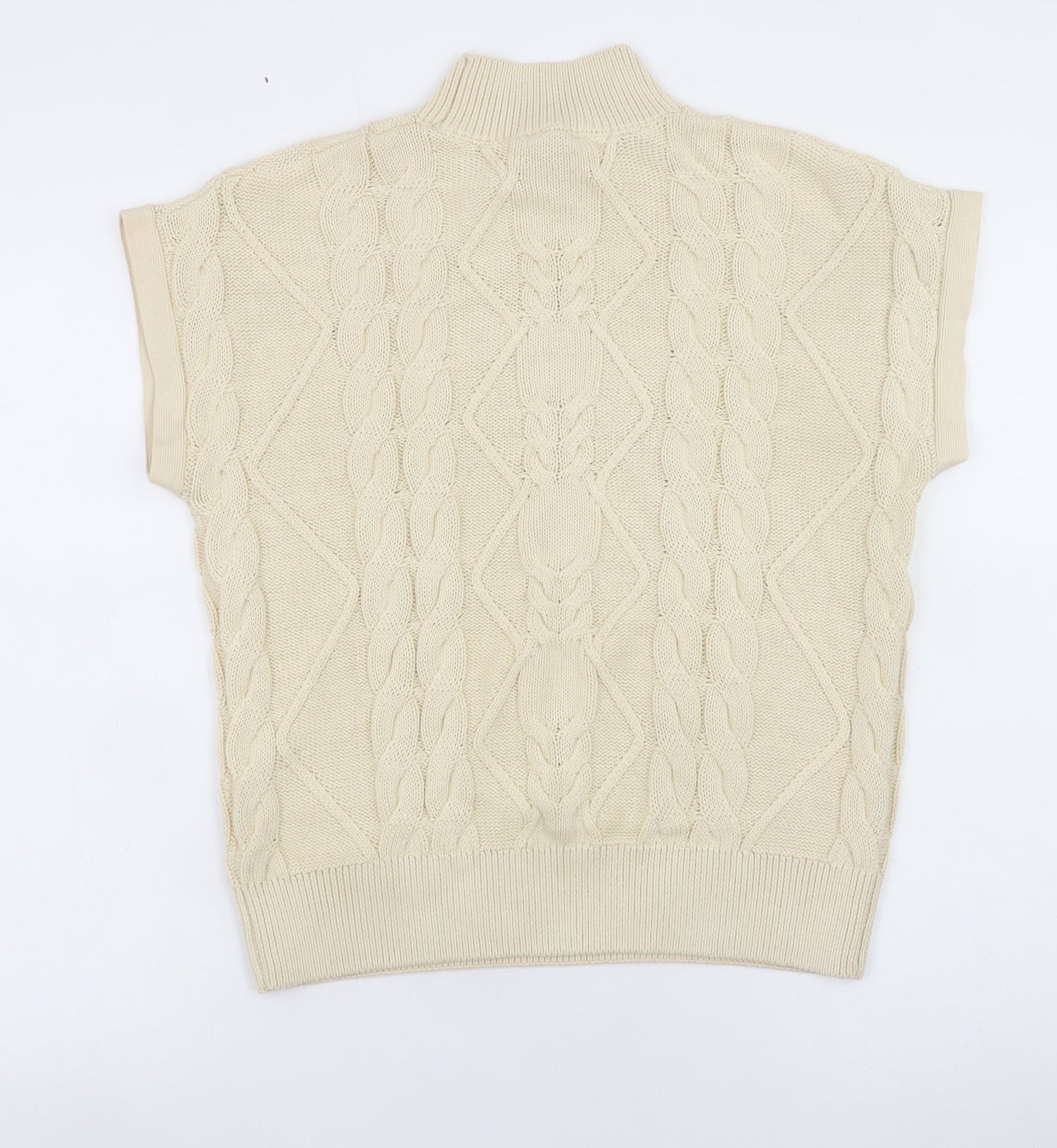 Womens UK Size M NEXT Beige Pullover Jumper