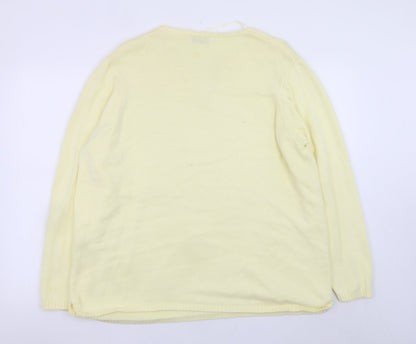 Womens UK Size XL Bonmarché Yellow Pullover Jumper