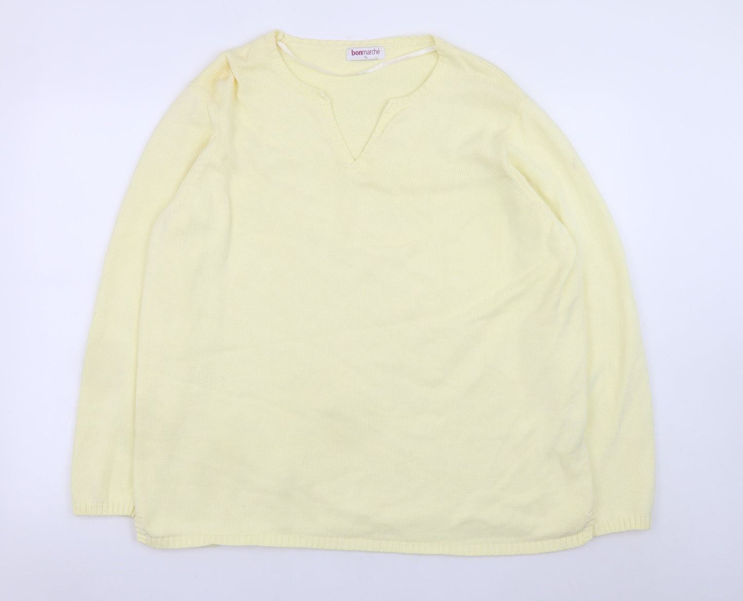 Womens UK Size XL Bonmarché Yellow Pullover Jumper