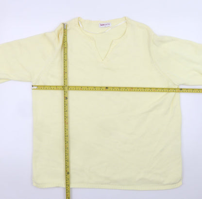 Womens UK Size XL Bonmarché Yellow Pullover Jumper