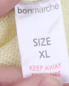 Womens UK Size XL Bonmarché Yellow Pullover Jumper