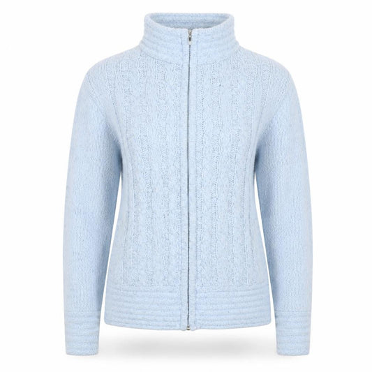 Womens UK Size S Elizabeth Scott Blue Full Zip Jumper