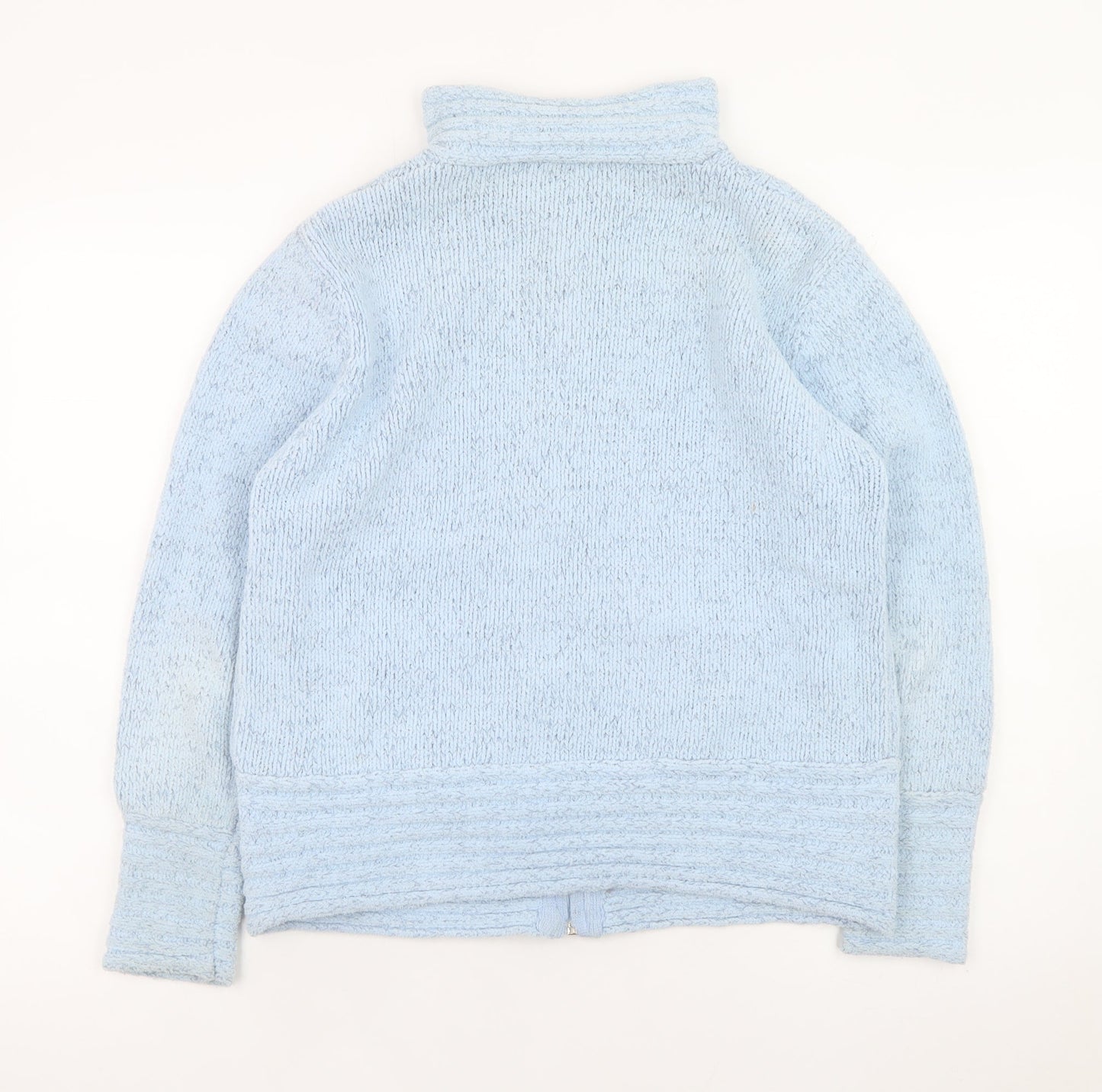 Womens UK Size S Elizabeth Scott Blue Full Zip Jumper