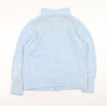Womens UK Size S Elizabeth Scott Blue Full Zip Jumper