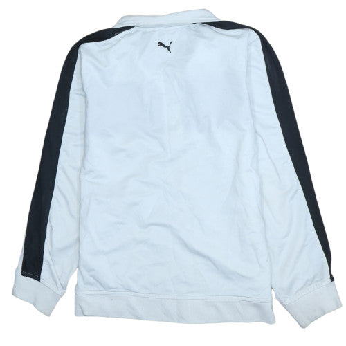 Boys UK Size L PUMA White Track Jacket