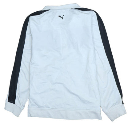 Boys UK Size L PUMA White Track Jacket