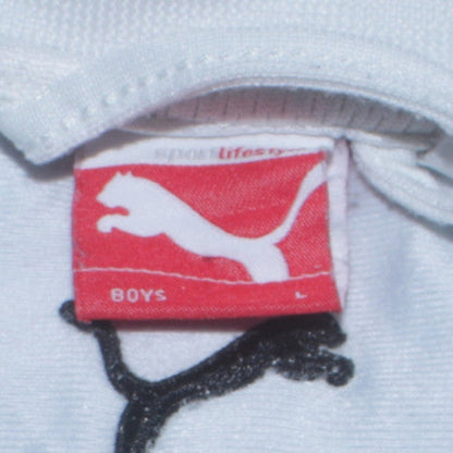 Boys UK Size L PUMA White Track Jacket