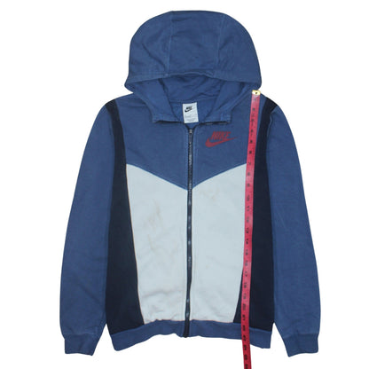 Boys UK Size XL Nike Blue Full Zip Hoodie