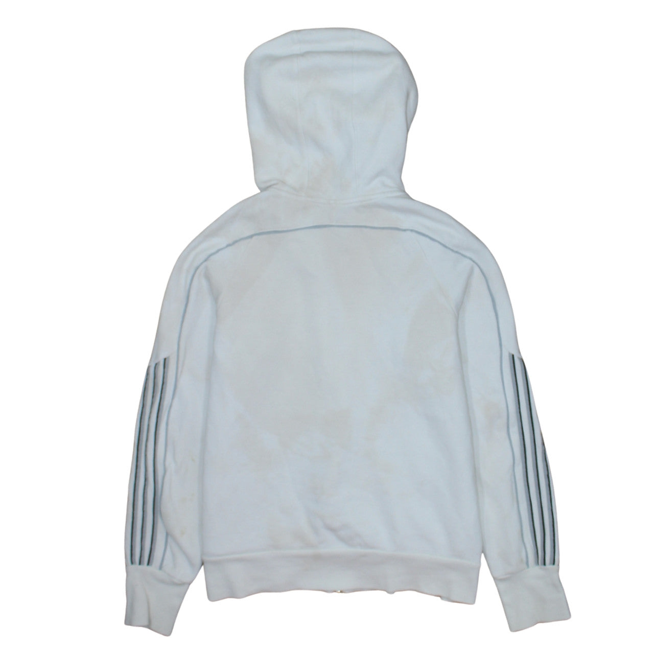 Womens UK Size 16 adidas White Full Zip Hoodie