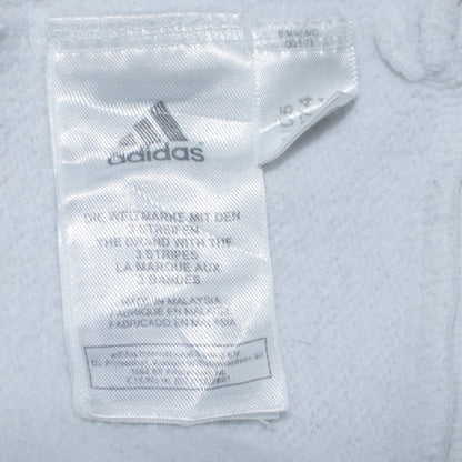 Womens UK Size 16 adidas White Full Zip Hoodie