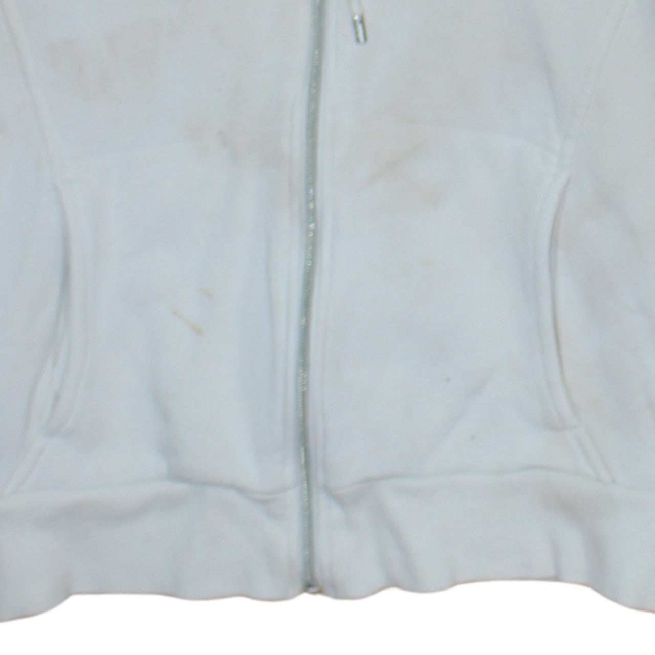 Womens UK Size 16 adidas White Full Zip Hoodie