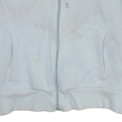 Womens UK Size 16 adidas White Full Zip Hoodie
