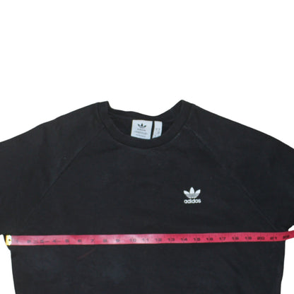 Mens UK Size M adidas Black Pullover Sweatshirt