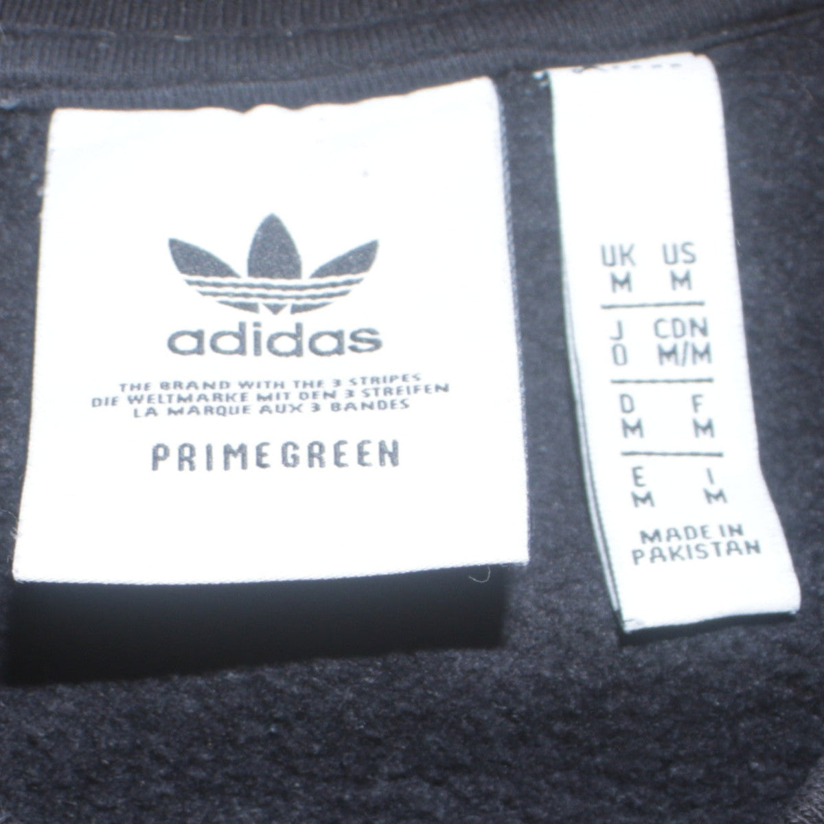 Mens UK Size M adidas Black Pullover Sweatshirt