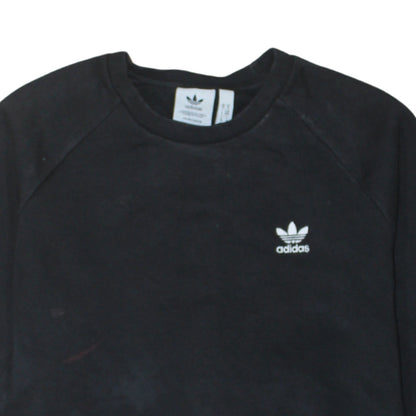 Mens UK Size M adidas Black Pullover Sweatshirt