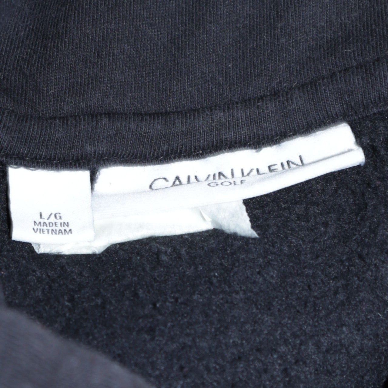 Mens UK Size L Calvin Klein Black Pullover Hoodie