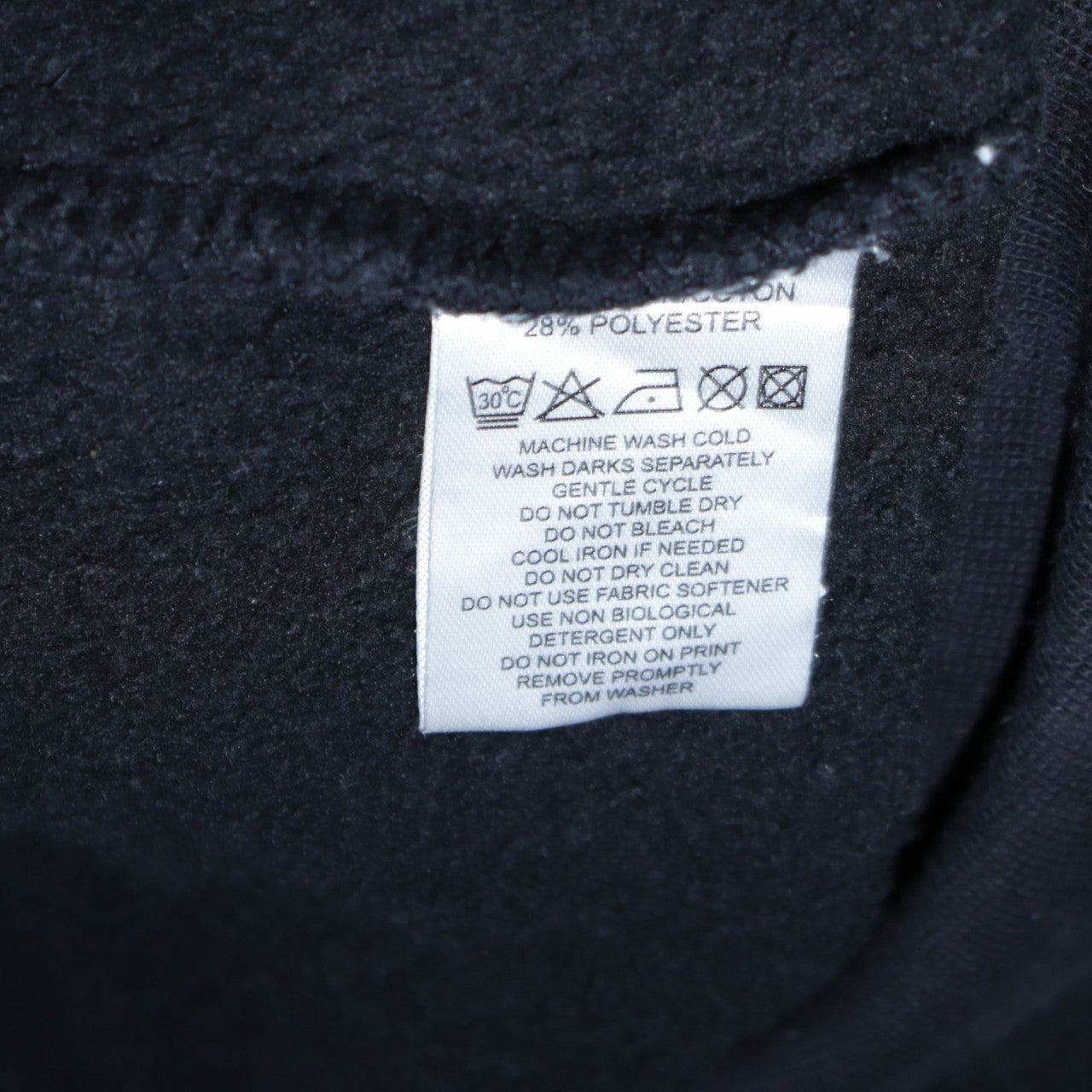 Mens UK Size L Calvin Klein Black Pullover Hoodie