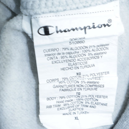 Champion Boys Grey Pullover Hoodie XL 13-14 Years Logo Fleece Sweatshirt