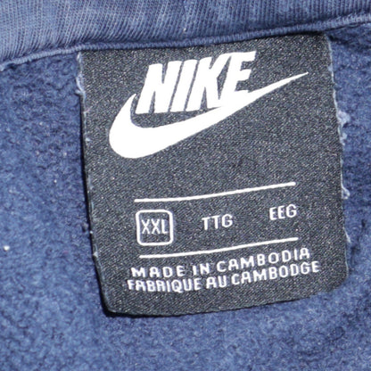 Mens UK Size 2XL Nike Blue Pullover Hoodie