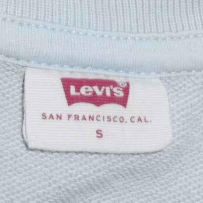 Levi's Men's Blue Cotton Crew Neck Pullover Jumper Size S