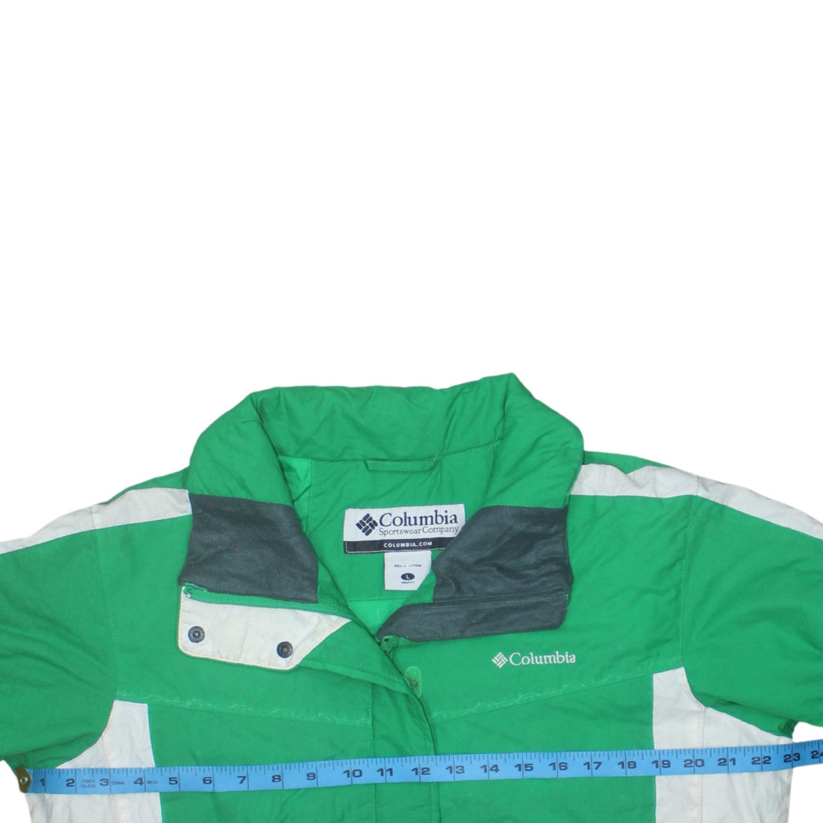 Womens UK Size L Columbia Green Skiing Hiking Walking Running & Jogging Jacket