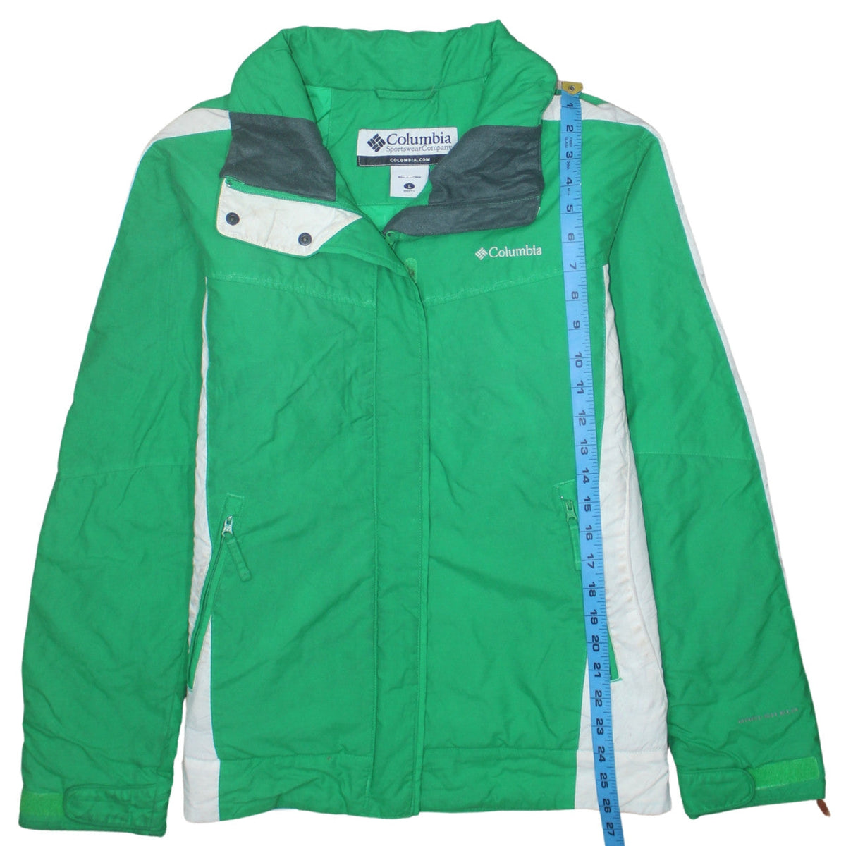 Womens UK Size L Columbia Green Skiing Hiking Walking Running & Jogging Jacket