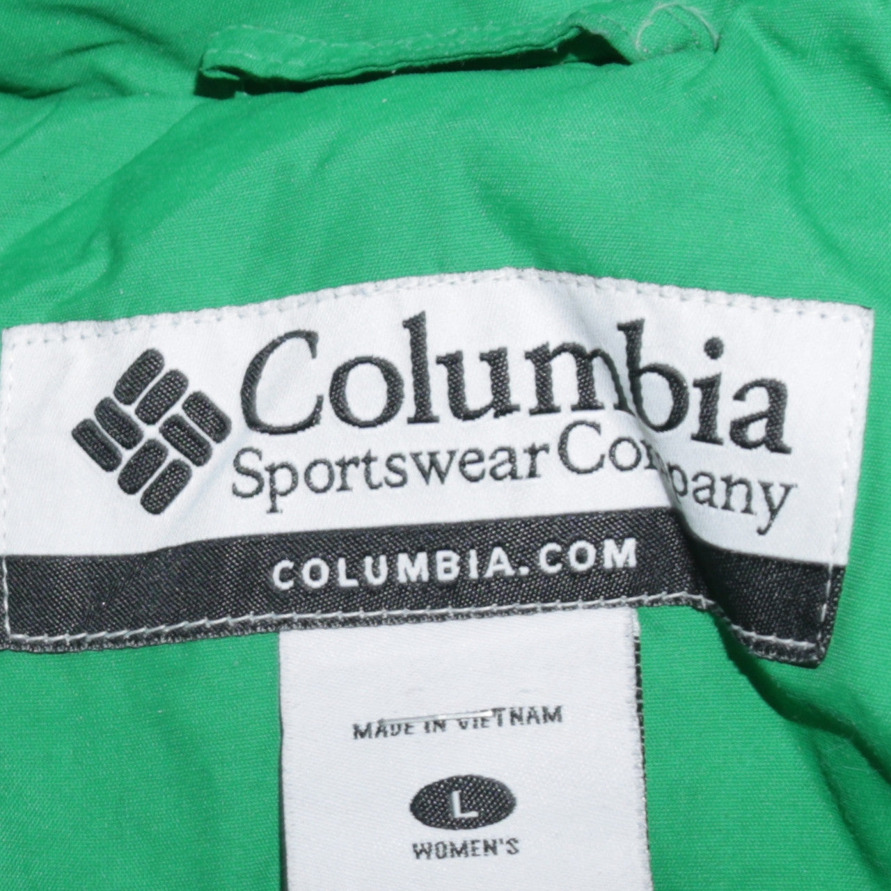 Womens UK Size L Columbia Green Skiing Hiking Walking Running & Jogging Jacket
