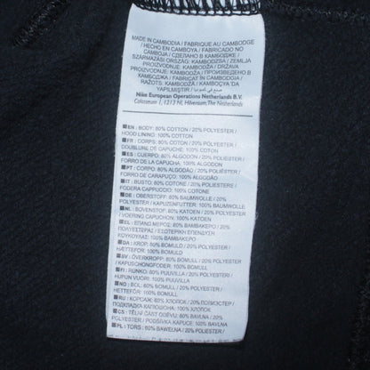 Mens UK Size S Nike Black Pullover Hoodie