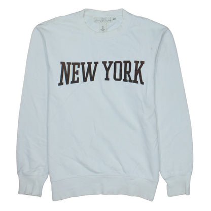 Womens UK Size S H&M White Pullover Sweatshirt