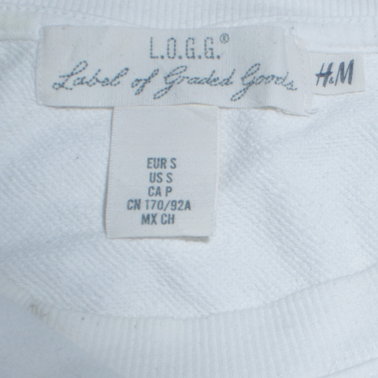 Womens UK Size S H&M White Pullover Sweatshirt