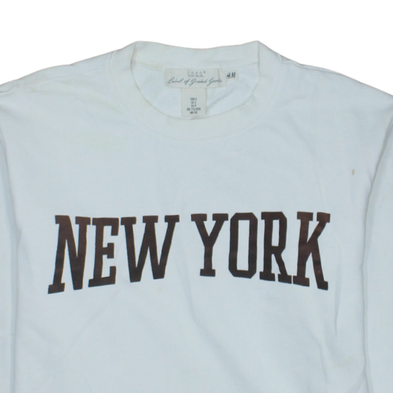 Womens UK Size S H&M White Pullover Sweatshirt